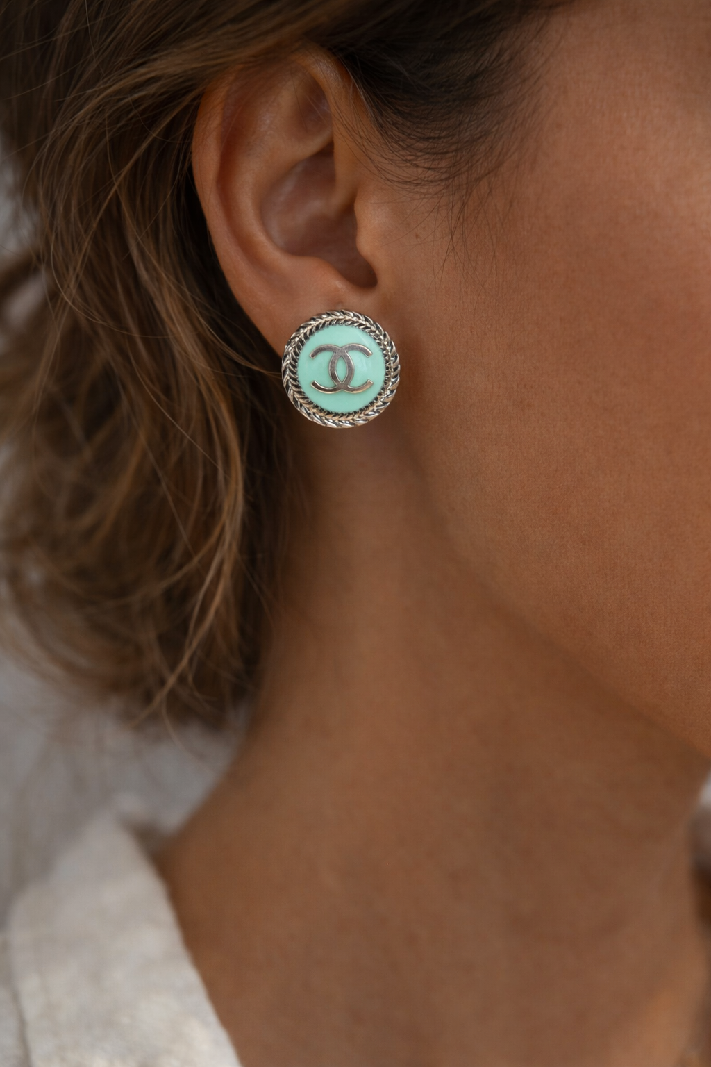 Boucles AZUR MINT - SILVER