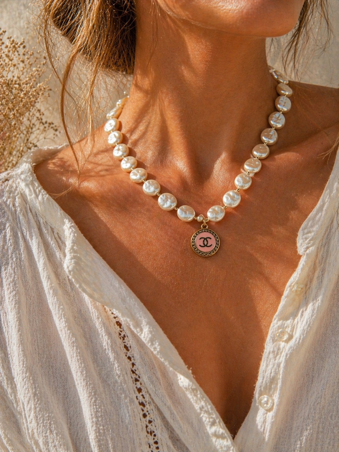 Collier nacré - ROSÉA