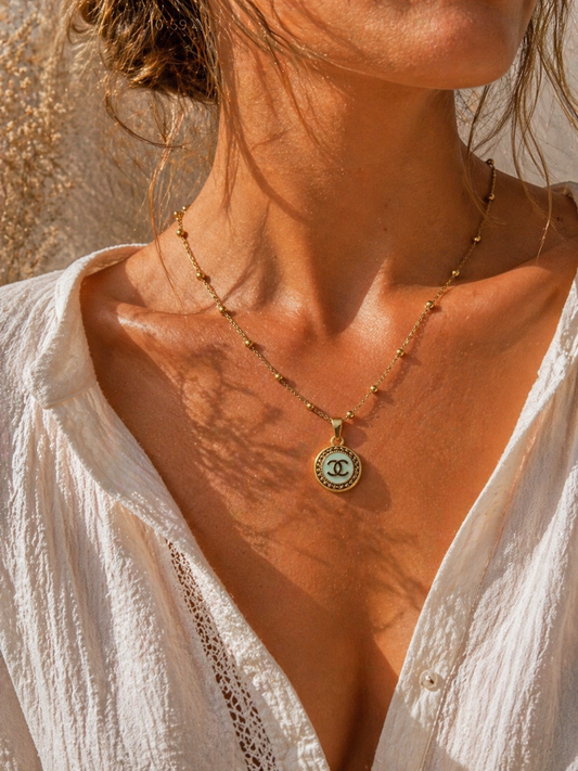 Collier perles AZUR MINT